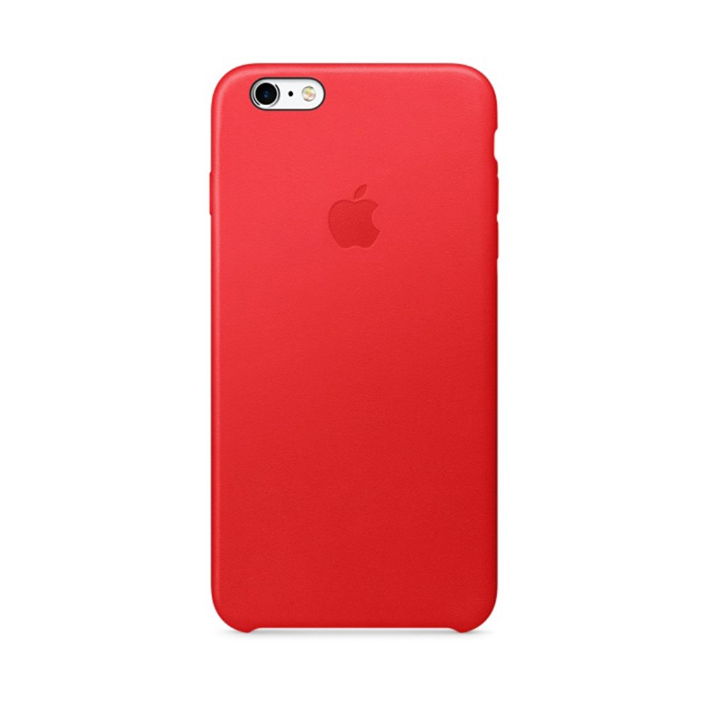 Apple 原廠 iPhone6 Plus / 6S Plus case 適用 皮革保護套(紅色-盒裝)單色