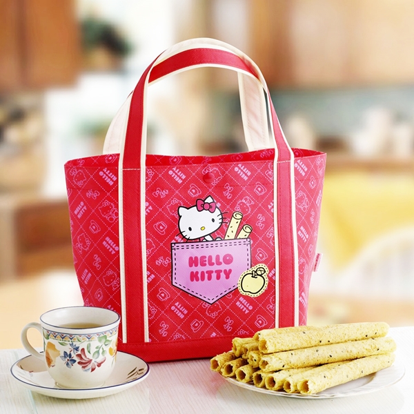 預購《Hello Kitty》芝麻蛋捲禮盒-黃蘋果禮盒