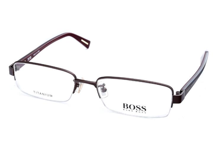 BOSS 日本製 氣質型男 半框 光學眼鏡 6550-38J咖啡
