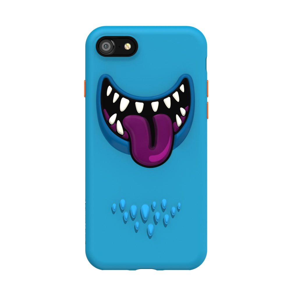 SwitchEasy Monsters iPhone 7 笑臉怪獸保護套-藍皮