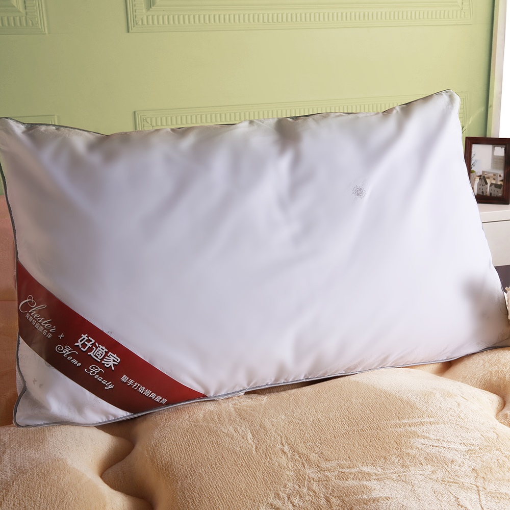 【HomeBeauty】天然純羊毛純棉釋壓枕-1入