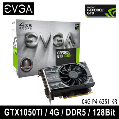EVGA 艾維克 GTX1050Ti 4GB ACX2.0 顯示卡 (04G-P4-6251-KR)
