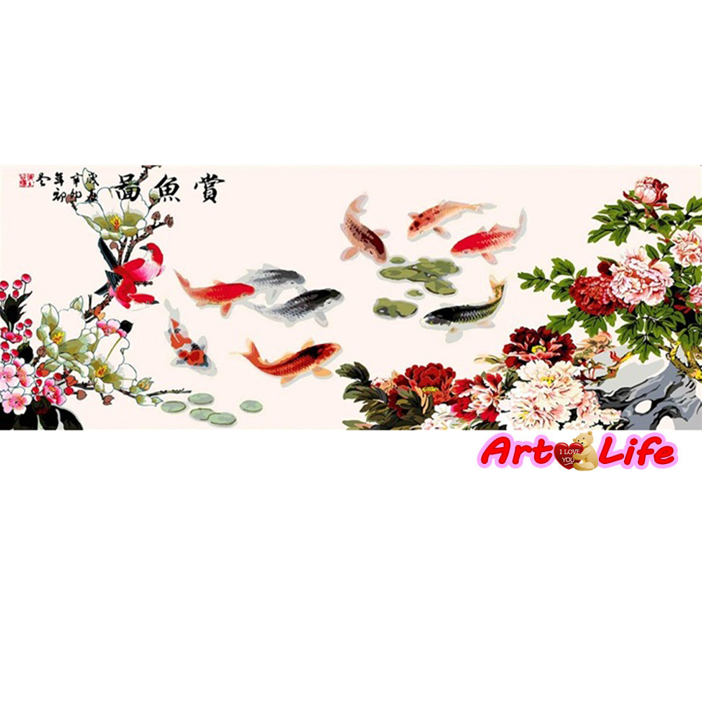 ArtLife藝術生活【70070】賞魚圖_DIY 數字油畫