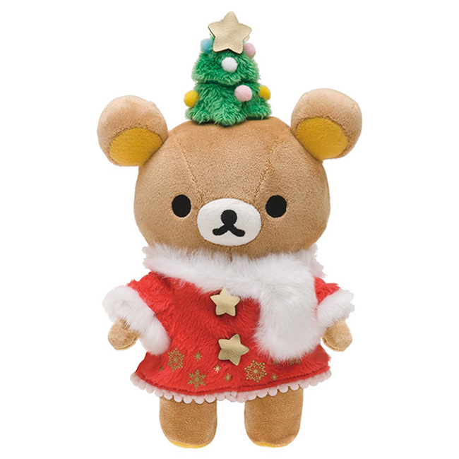 San-X 拉拉熊2016聖誕節店舖限定版毛絨公仔。懶熊