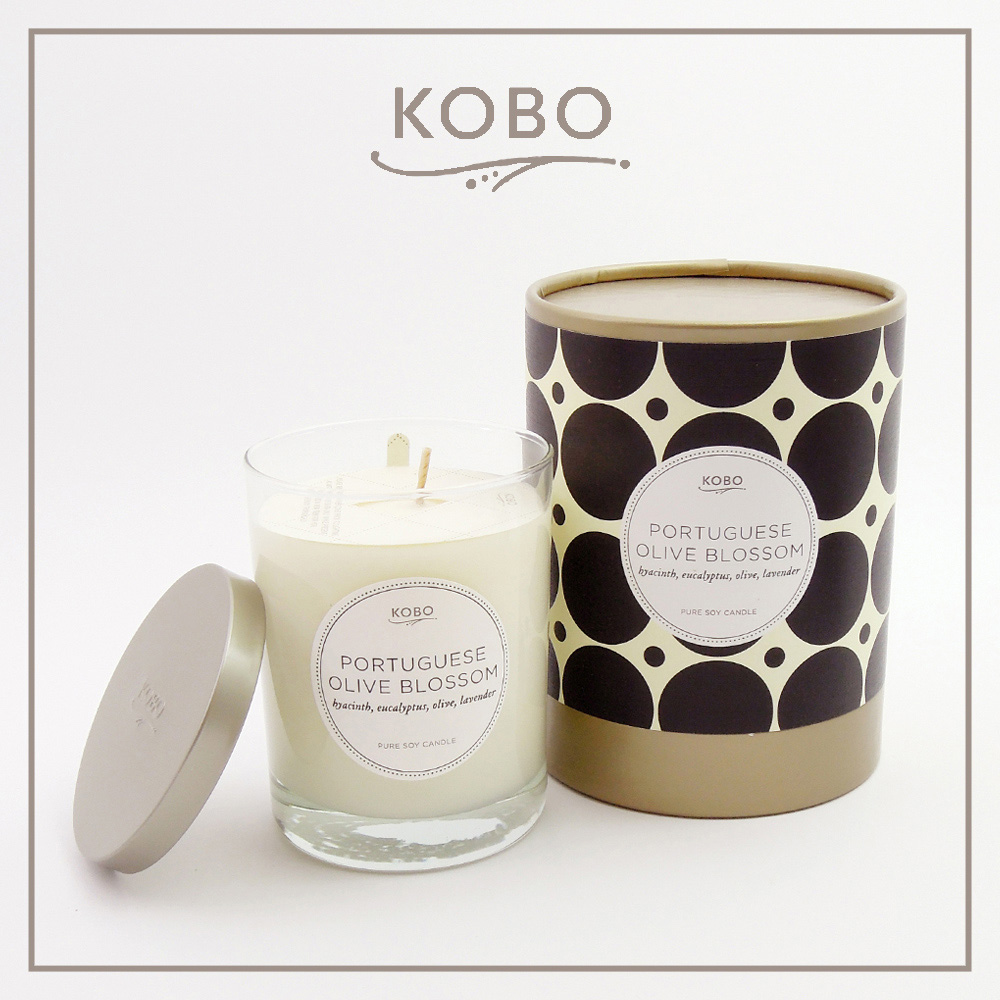 【KOBO】美國大豆精油蠟燭 - 葡萄牙橄欖花 (330g/可燃燒80hr)