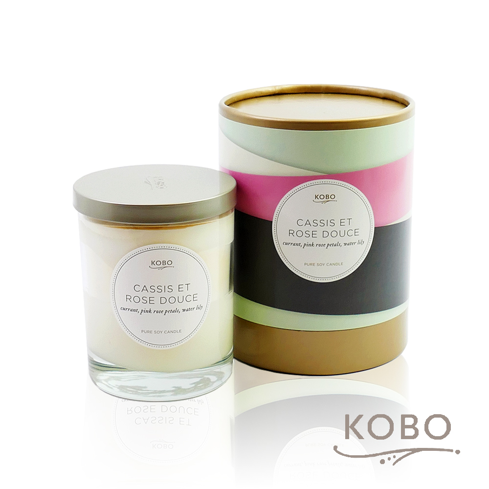 【KOBO】美國大豆精油蠟燭 - 甜美浪漫玫瑰(330g/可燃燒80hr)
