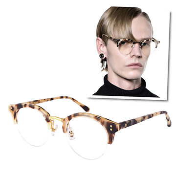 【GENTLE MONSTER 光學眼鏡】PAVANA-S3-潮流眉框款 (琥珀色x金框)