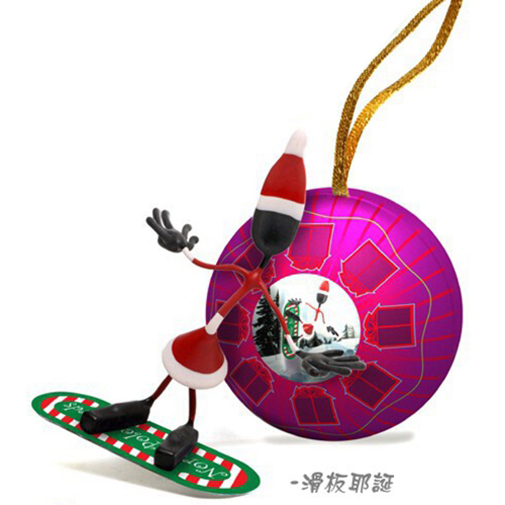 【美國HogWild】減壓玩具(聖誕系列-三款可選)滑板聖誕