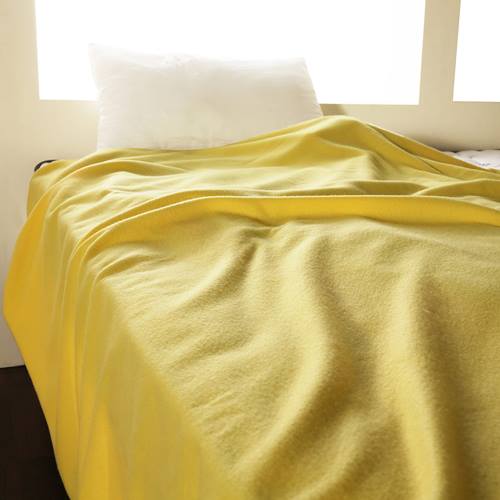 【HomeBeauty】輕柔珍珠刷毛絨毯2入-150x180cm-天使黃
