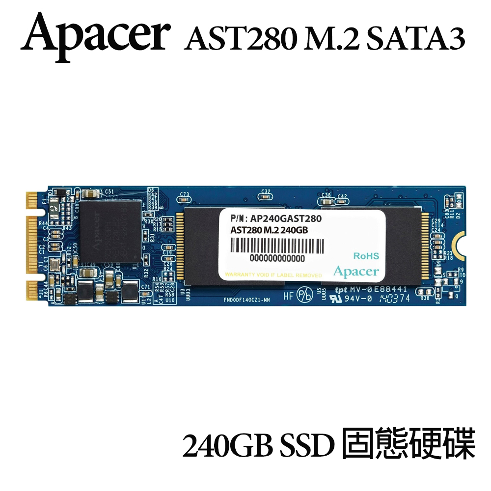 Apacer AST280 240GB SSD 固態硬碟 (AST280-240GB-M.2)