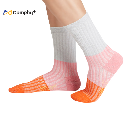 【Comphy +】三色透氣休閒三分襪 2 雙組（淺灰）- 除臭 抑菌 吸濕排汗更舒服