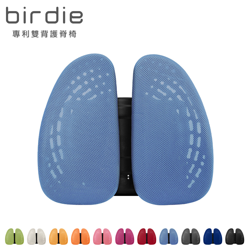 Birdie-德國專利雙背護脊墊/辦公坐椅護腰墊/汽車靠墊